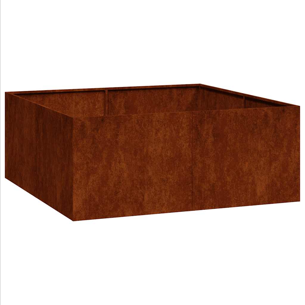 Maison Exclusive - Pflanzkübel Rostig 100x100x40 Cm Wetterfester