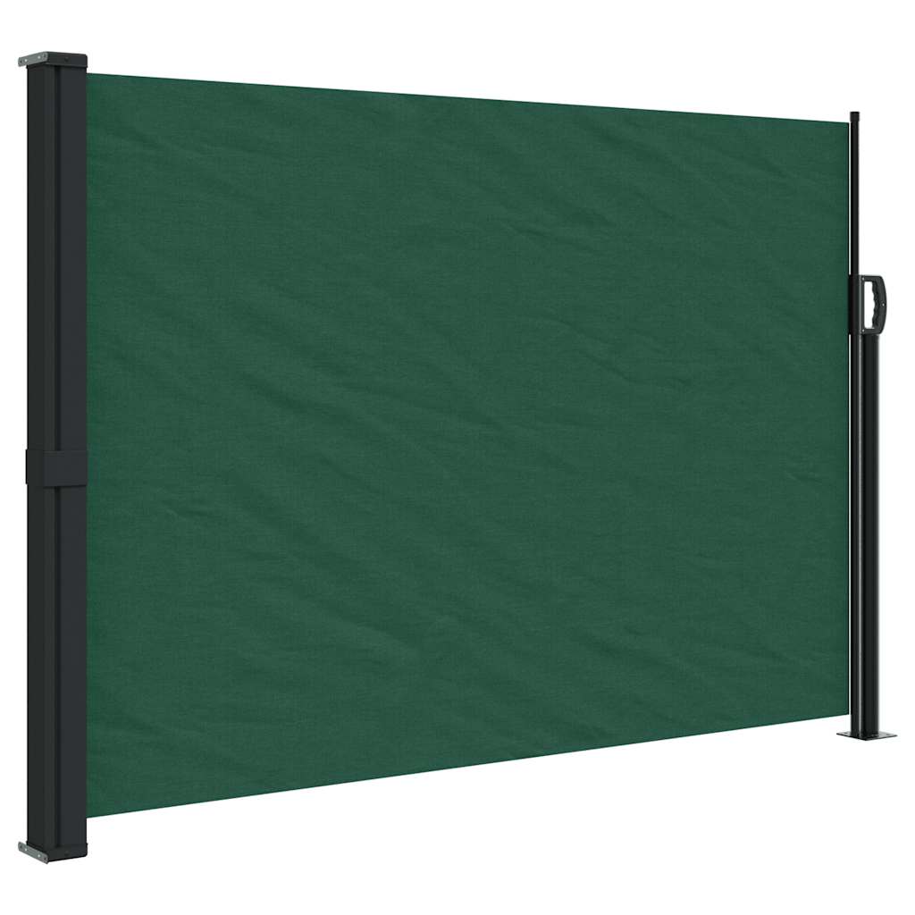Maison Exclusive - Seitenmarkise Ausziehbar Dunkelgrün 140x500 Cm