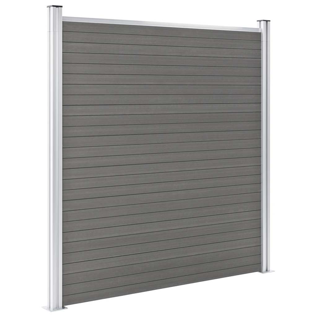 Maison Exclusive - Gartenzaun Wpc 180×186 Cm Grau