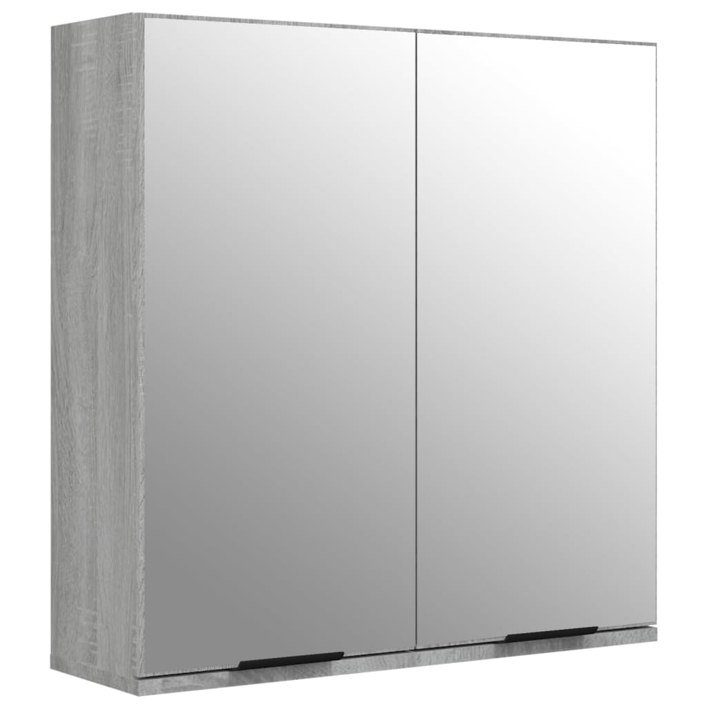 Maison Exclusive - Bad-spiegelschrank Grau Sonoma 64x20x67 Cm