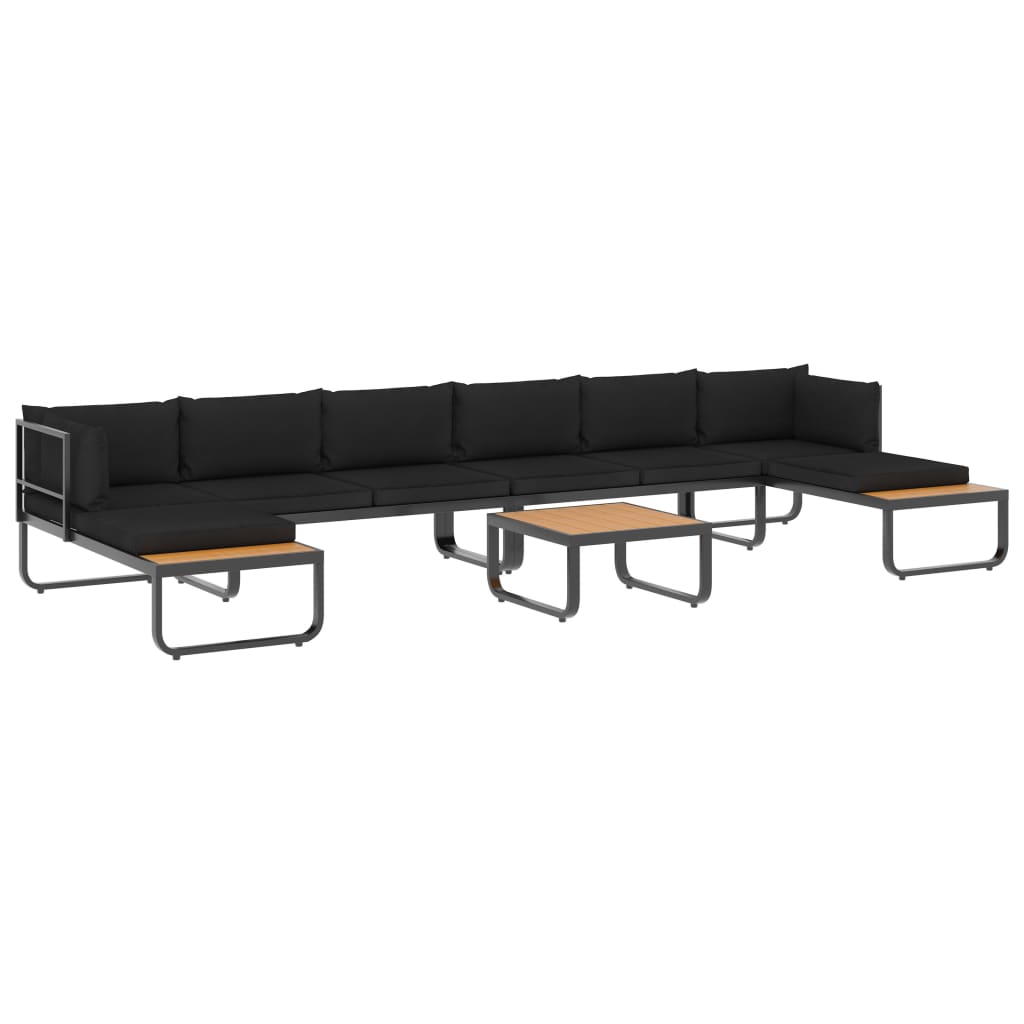Maison Exclusive - 5-tlg. Garten-ecksofa-set Mit Auflagen Alumini