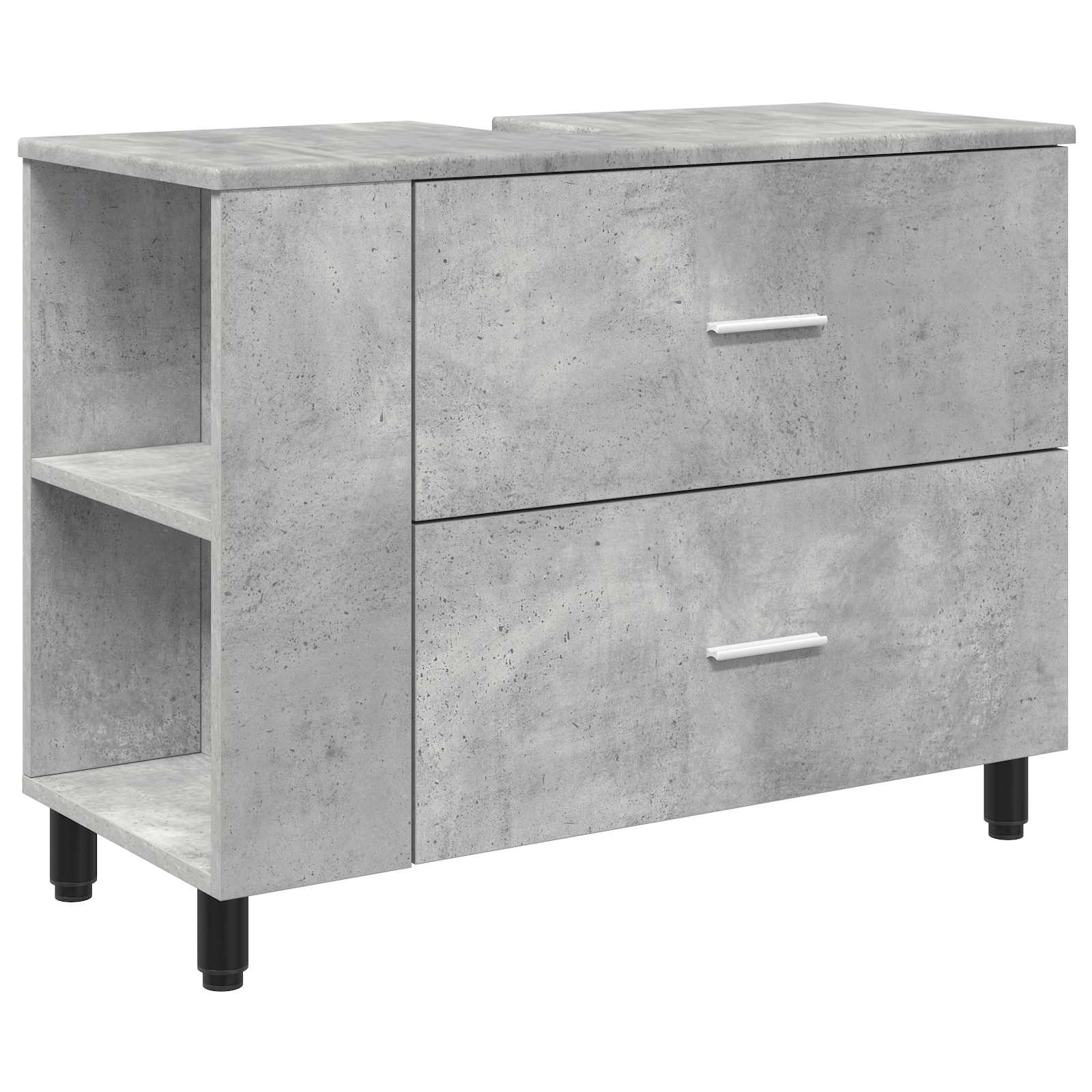 Maison Exclusive - Waschtisch Betongrau 80 X 35 X 60 Cm Holzwerks