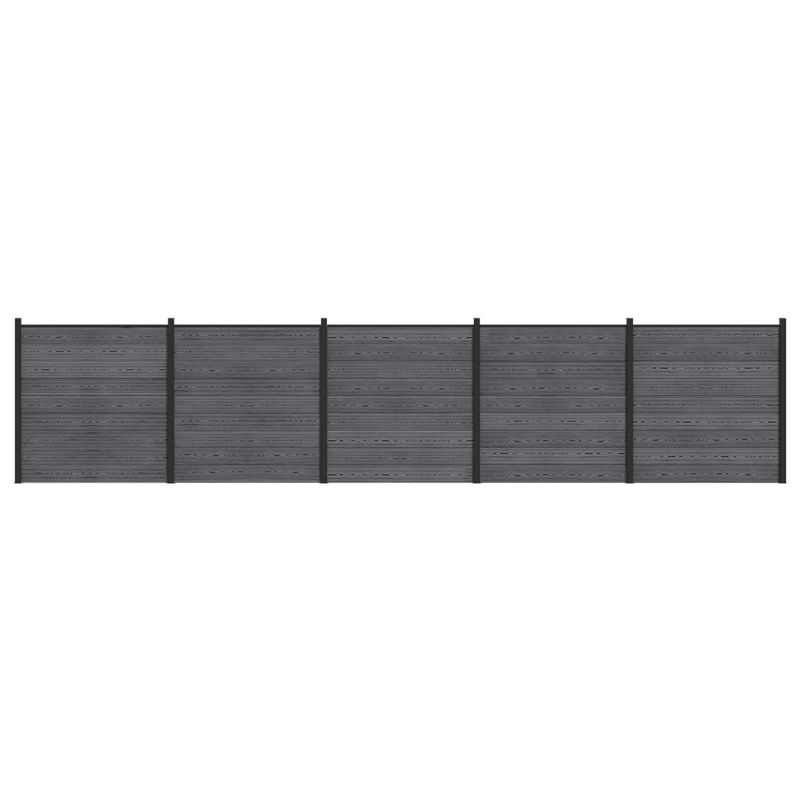 Maison Exclusive - Zaunset 5 Stk. 872 X 186 Cm Wpc Und Aluminium