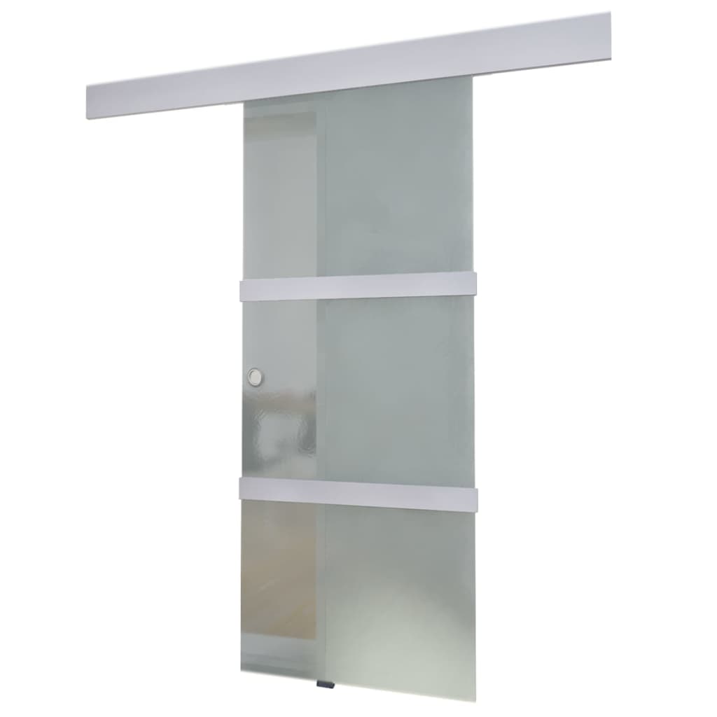 Maison Exclusive - Schiebetür Glas Und Aluminium 178 Cm Silbern