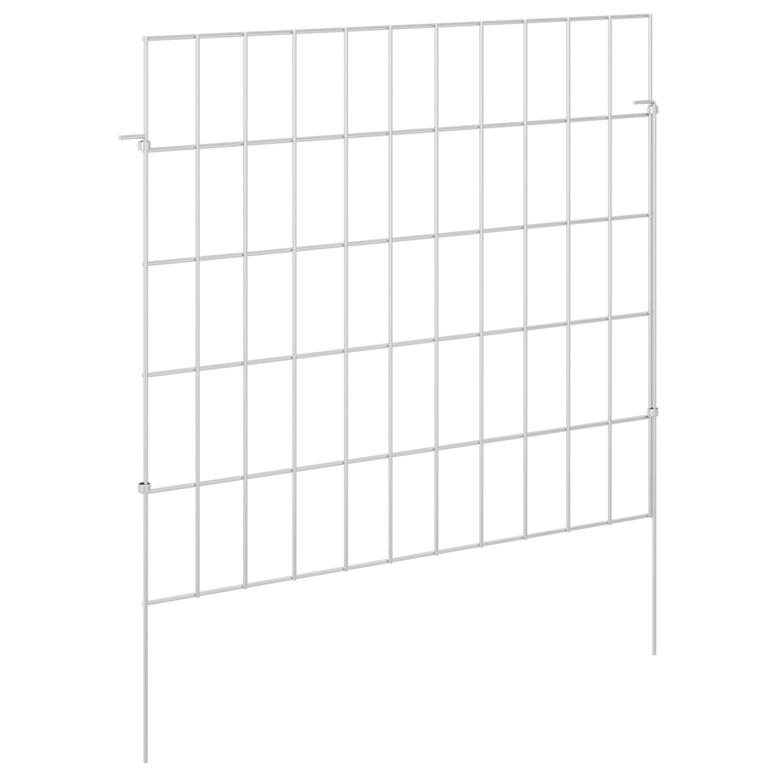 Maison Exclusive - Gartenzaun Mit Pfählen 48 Stk. 55 X 50 Cm Verz