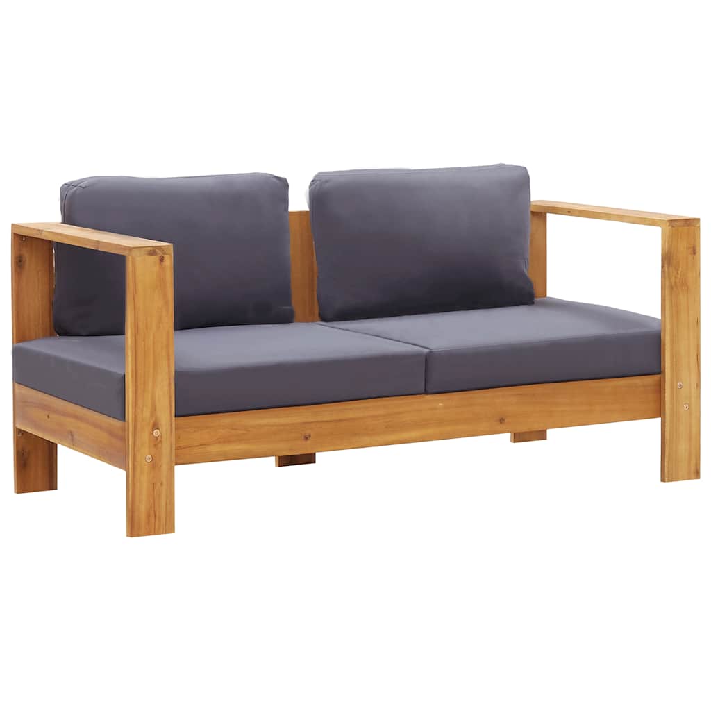 Maison Exclusive - Gartenbank Mit Auflagen 140 Cm Massivholz Akaz