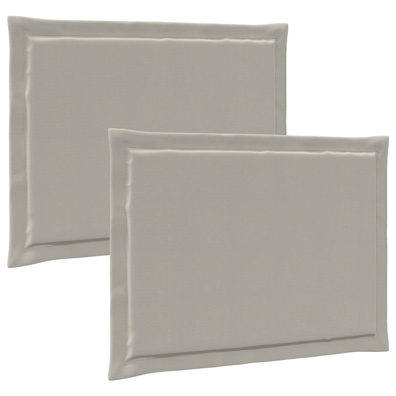 Maison Exclusive - Sitzkissen 2 Stk. Polyester Hellgrau 47 X 36 X