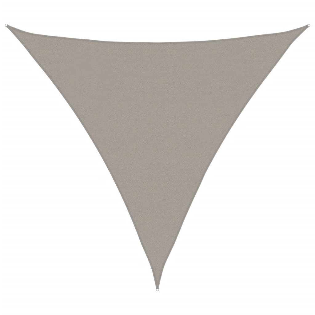 Maison Exclusive - Sonnensegel 160 G/m² Dreieckig Hellgrau 5x5x5
