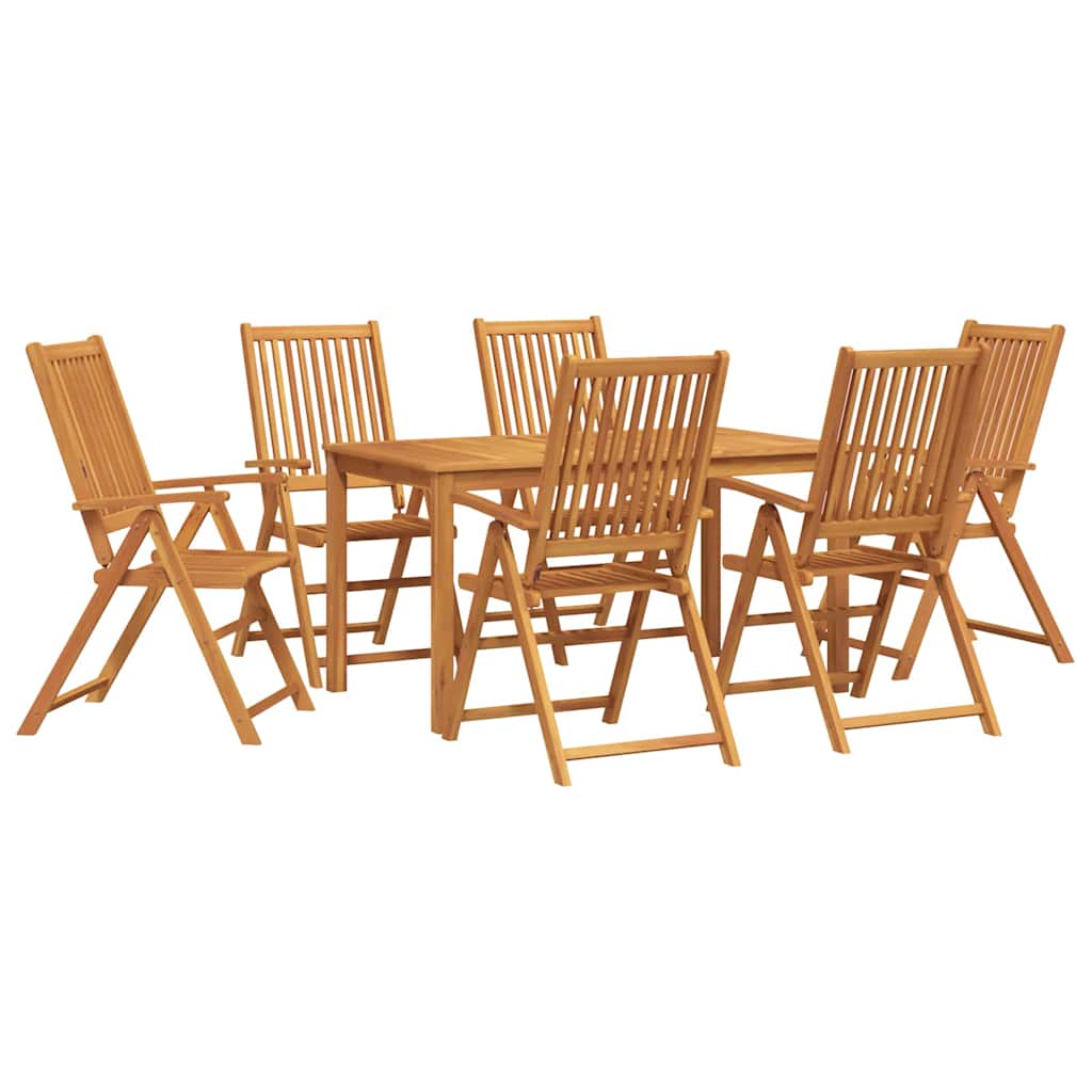 Maison Exclusive - Garten Essgruppe 7 Stk. Natur Massivholz Akazi