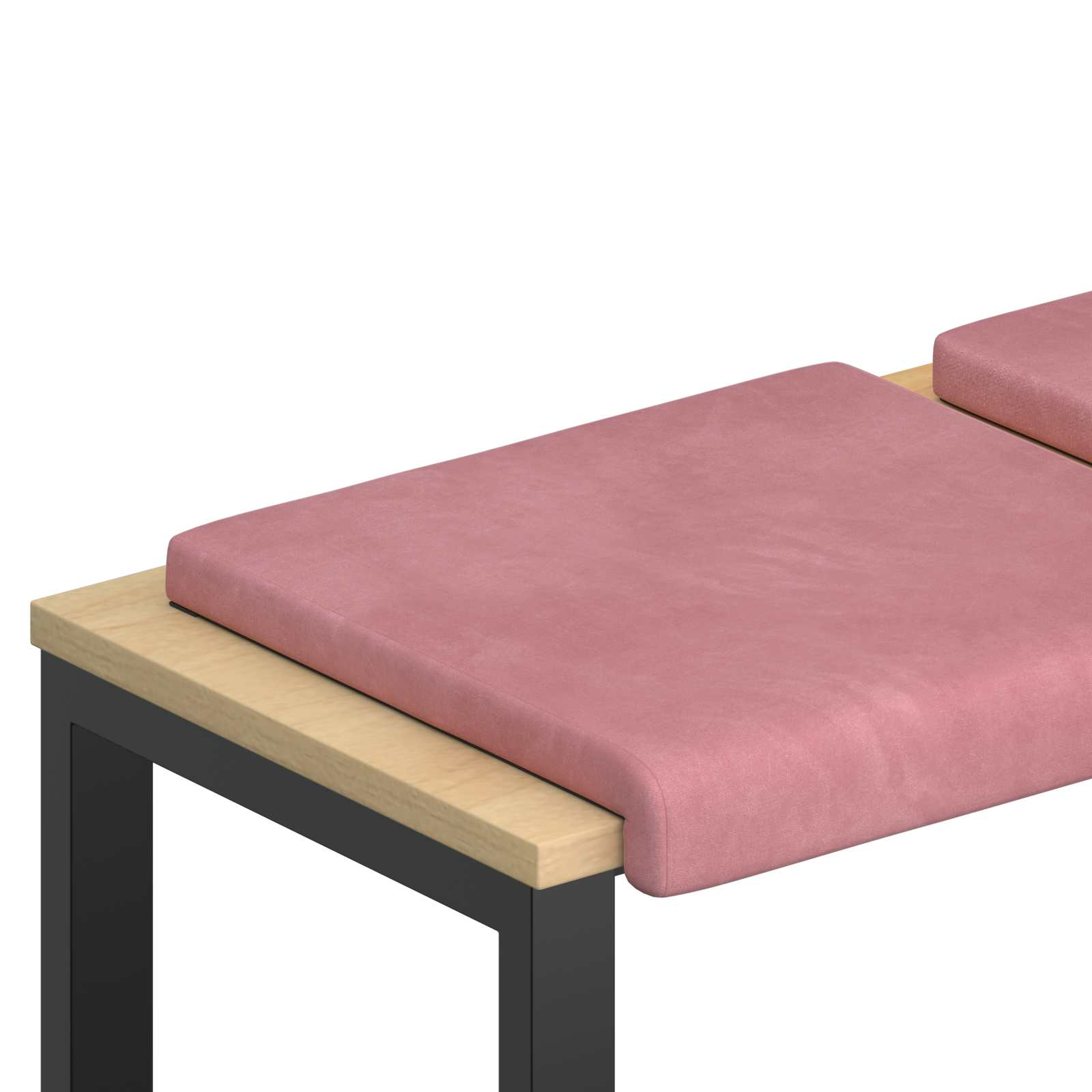 Maison Exclusive - Bankkissen 4 Stk. Samt Rosa Tiefe 35 Cm