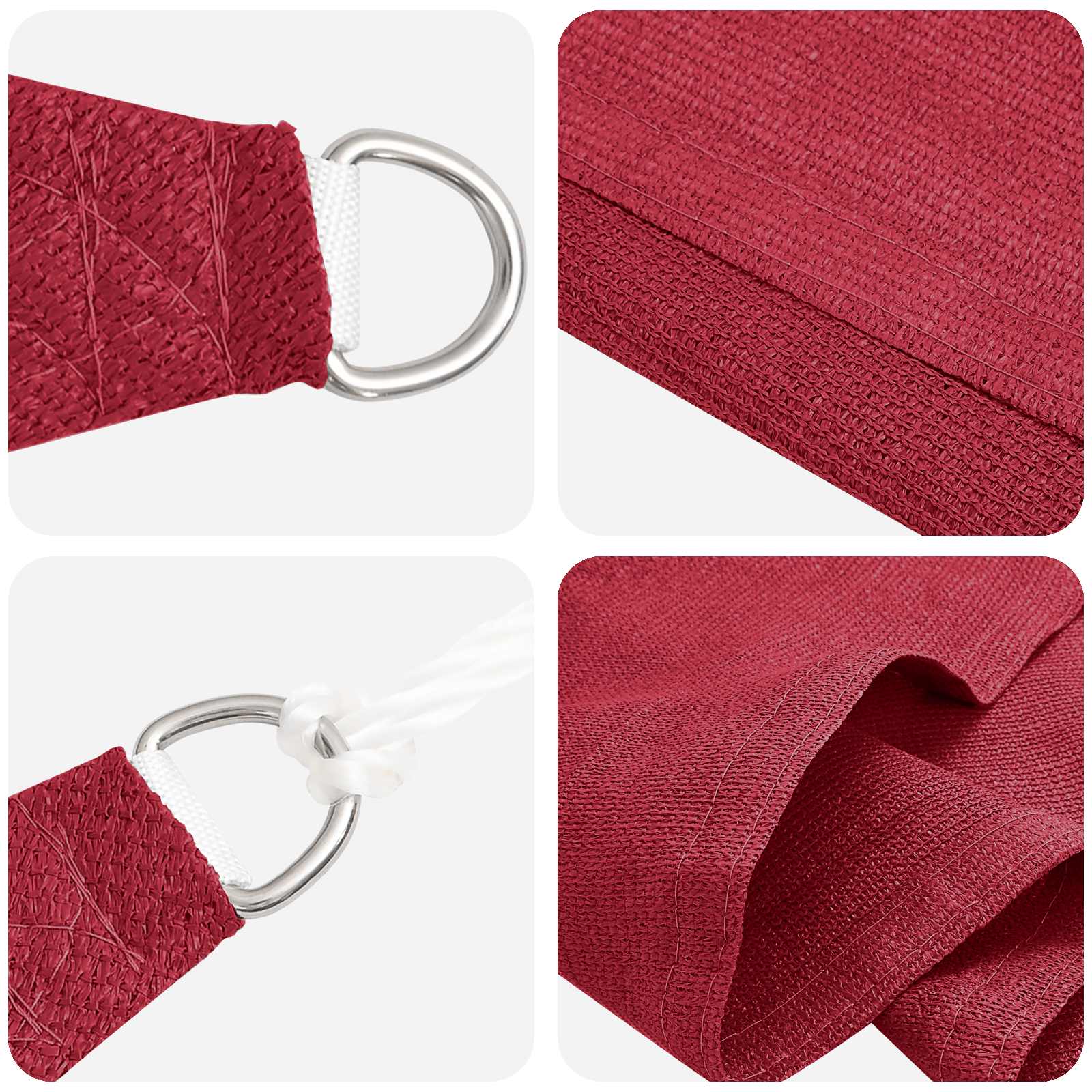 Maison Exclusive - Sonnensegel 2,5 X 6 M Hdpe Rechteckig Rot