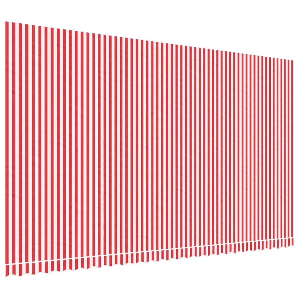 Maison Exclusive - Ersatzstoff Für Markise Rot Und Weiß 580x345 C