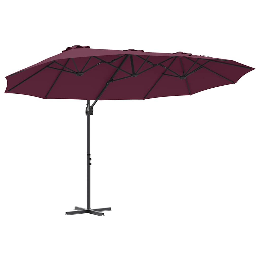 Maison Exclusive - Sonnenschirm Bordeauxrot 372 X 198 X 243 Cm