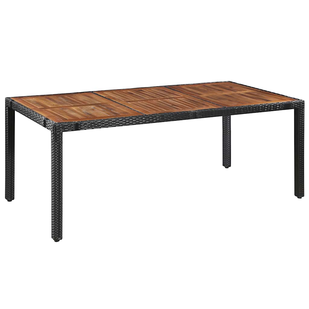 Maison Exclusive - 9-tlg. Garten-essgruppe Poly Rattan Akazie Mas