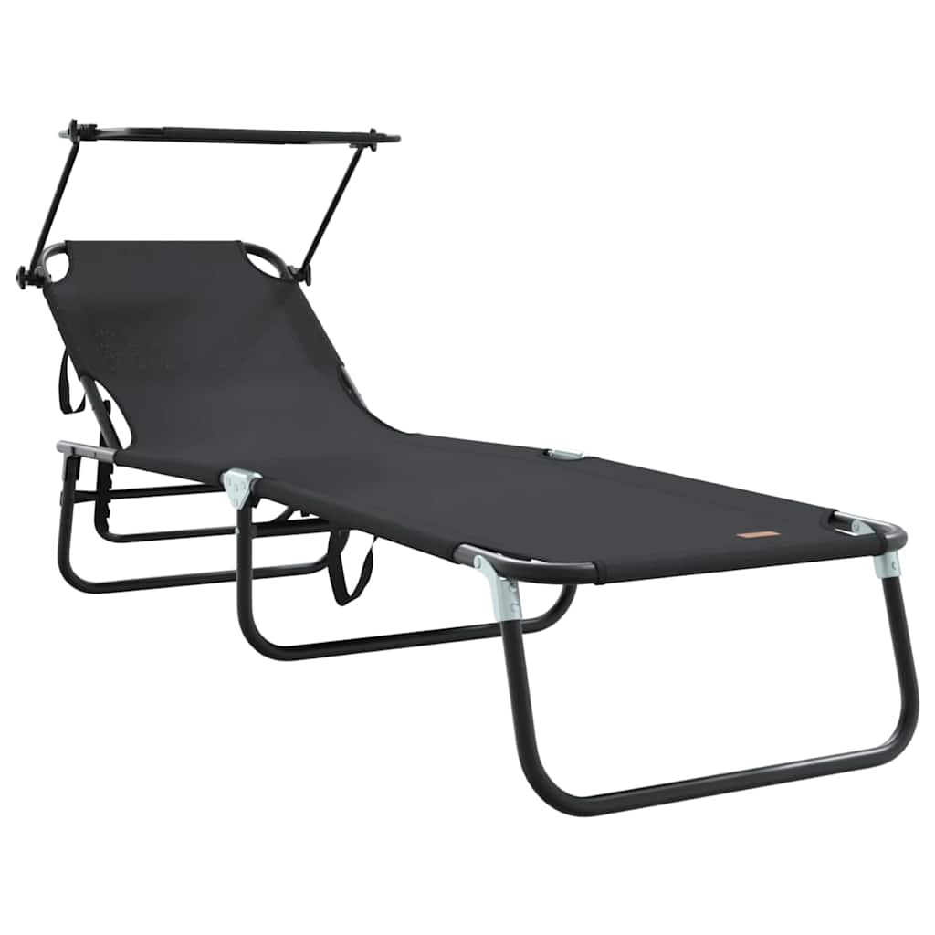 Maison Exclusive - Klappbare Sonnenliege Schwarz 190 X 57 X 81 Cm