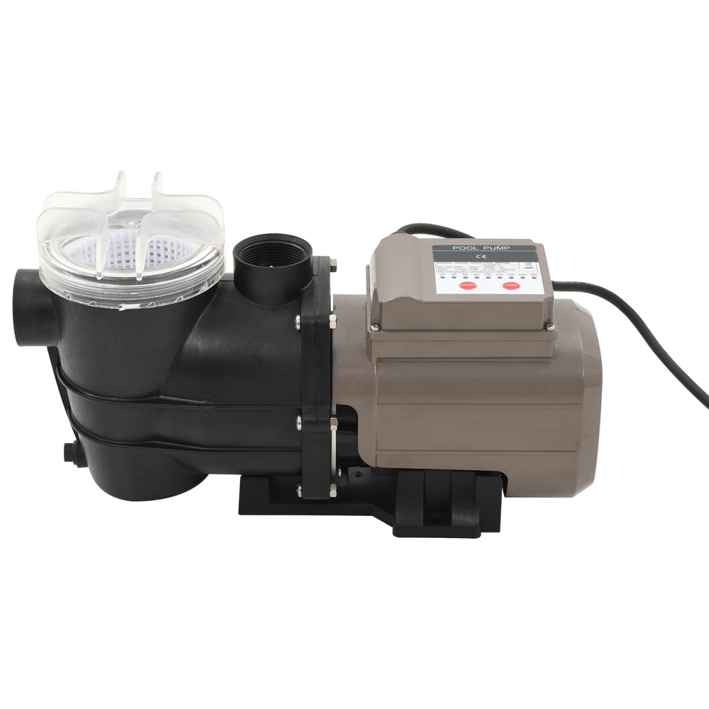 Maison Exclusive - Poolpumpe Mit Timer Schwarz 0,25 Ps 8000 L/h
