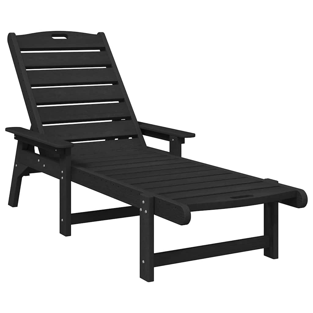 Maison Exclusive - Sonnenliege Schwarz Hdpe