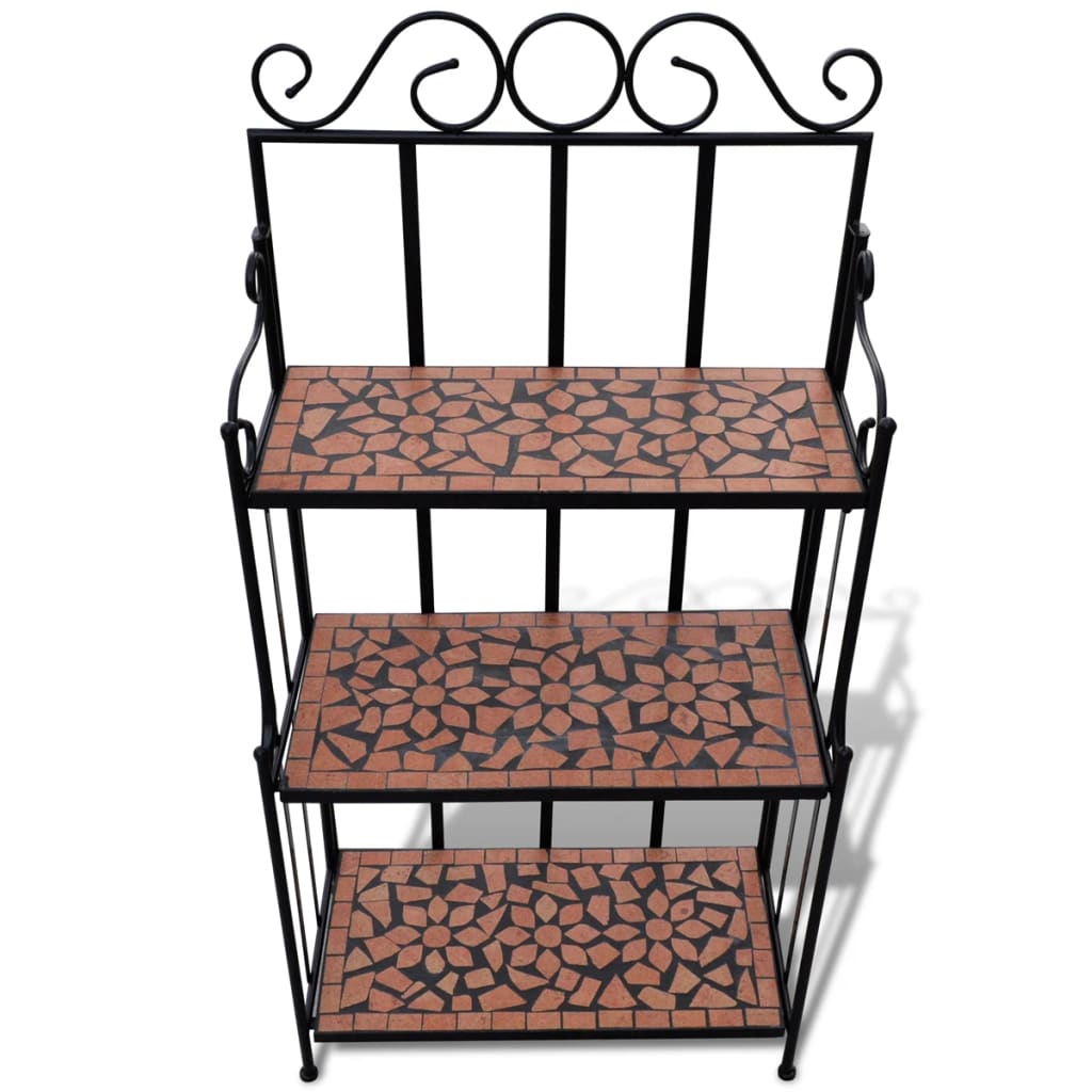 Maison Exclusive - Pflanzenständer Mosaik Terracotta