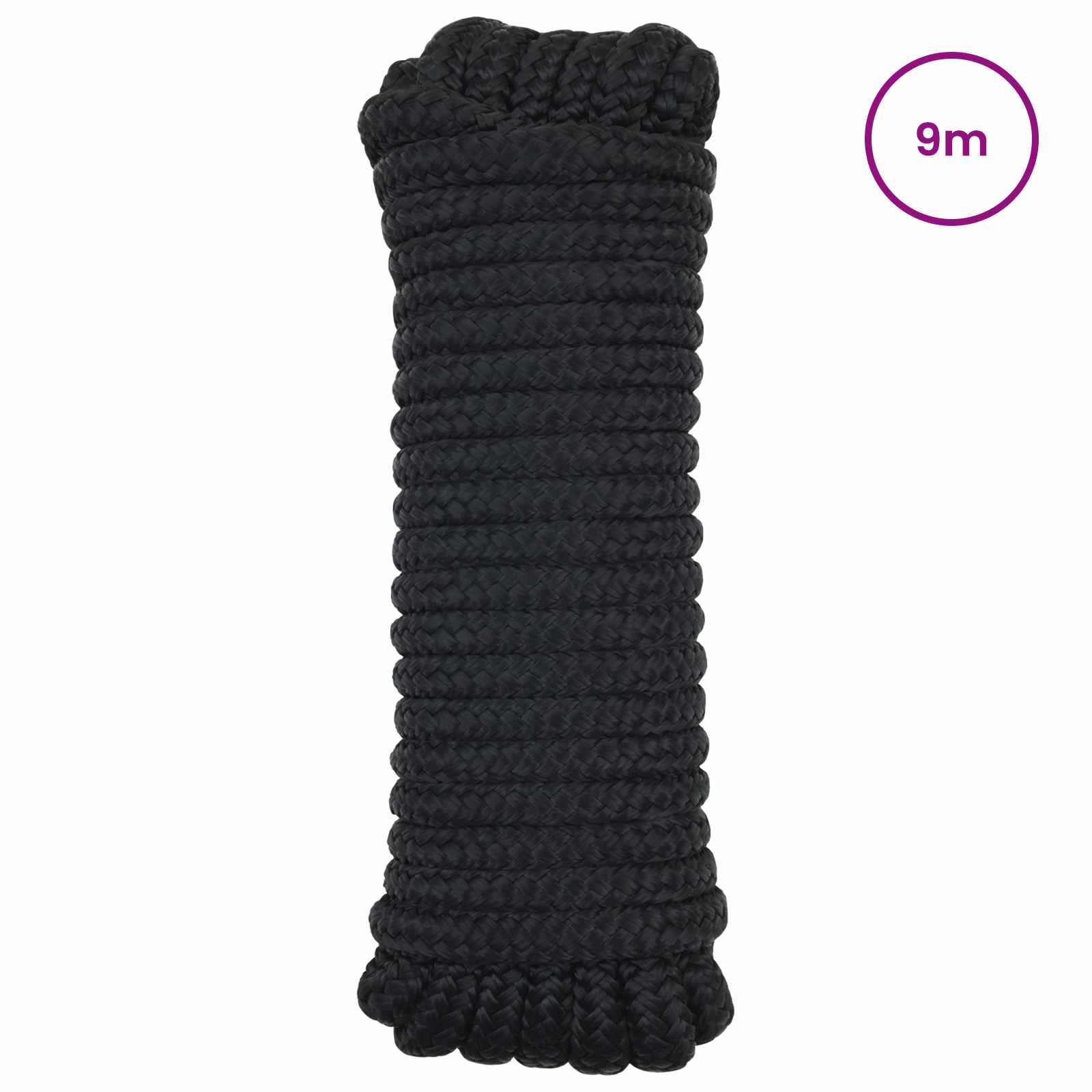 Maison Exclusive - Bootsseil 16 Mm 9 M Schwarz Polyester