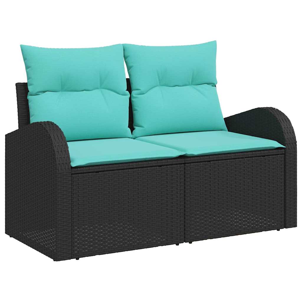 Maison Exclusive - Gartensofa Schwarz 124 X 62 X 85cm Poly-rattan