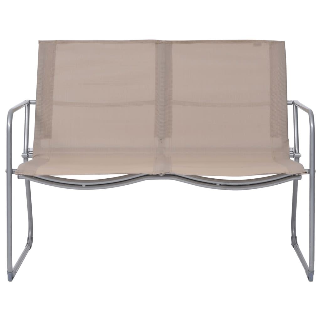 Maison Exclusive - 4-tlg. Garten-lounge-set Stoff Und Stahl Taupe