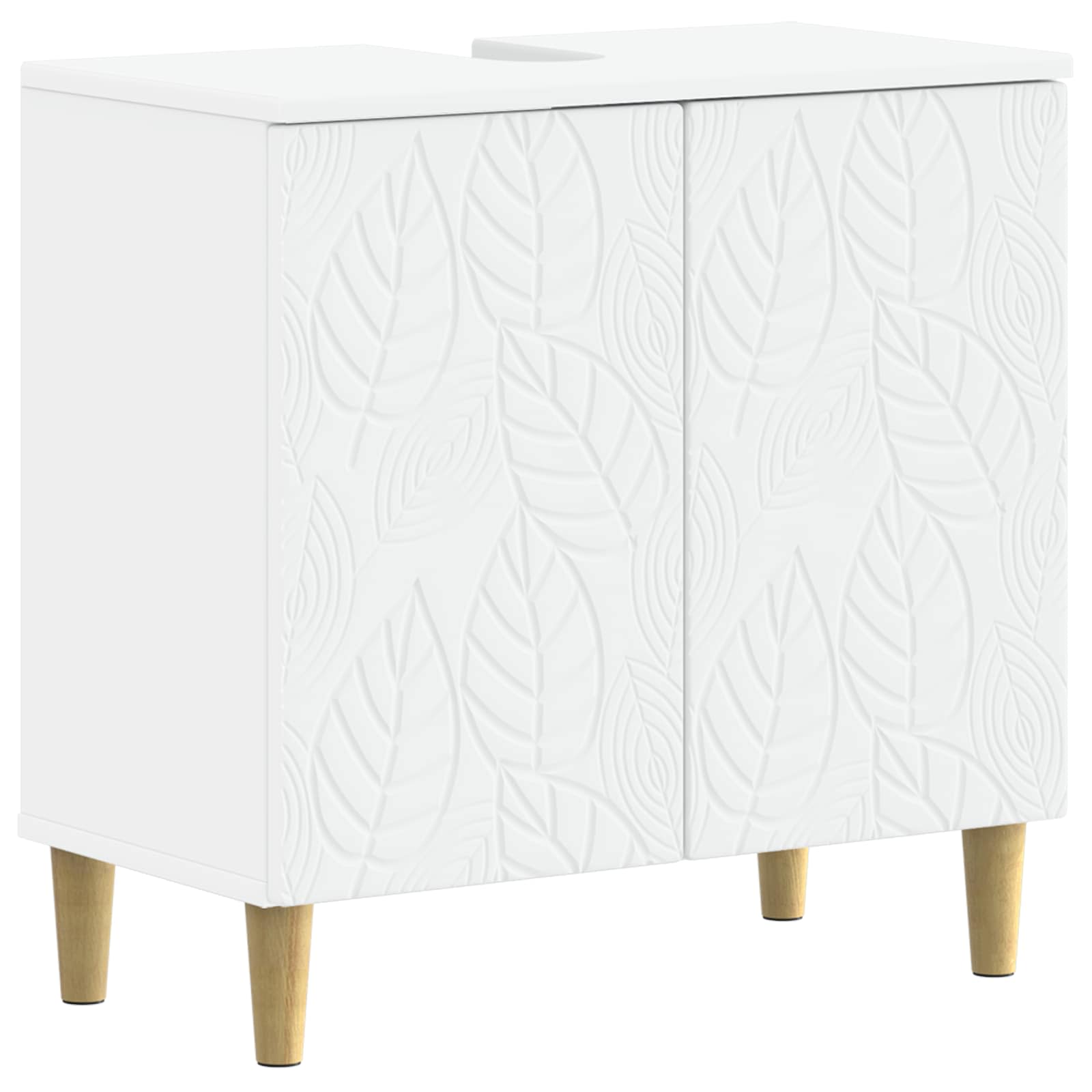 Maison Exclusive - Waschbeckenschrank Delft Weiß 59,5 X 31,5 X 59
