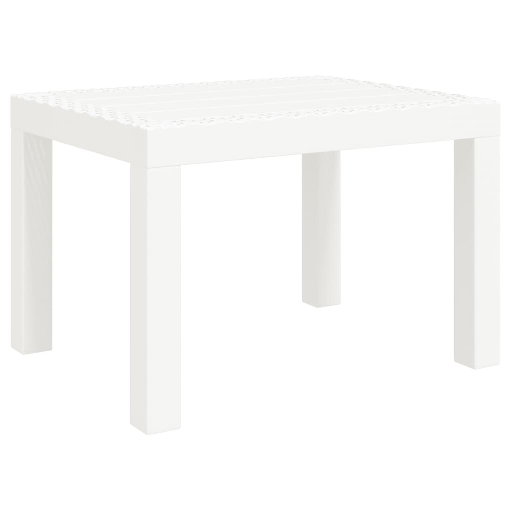 Maison Exclusive - Gartentisch Weiß 59x47x40 Cm Pp