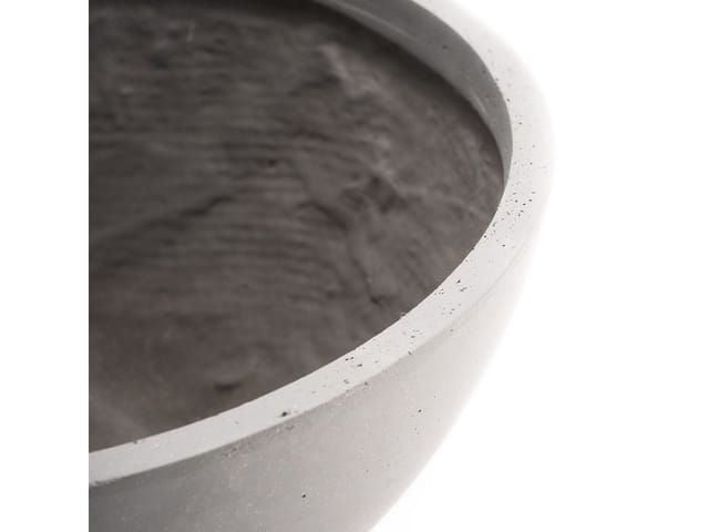 Pflanzwerk Pflanzschale Bowl Premium Frostbeständig Lotus-Effekt 28 cm Grau