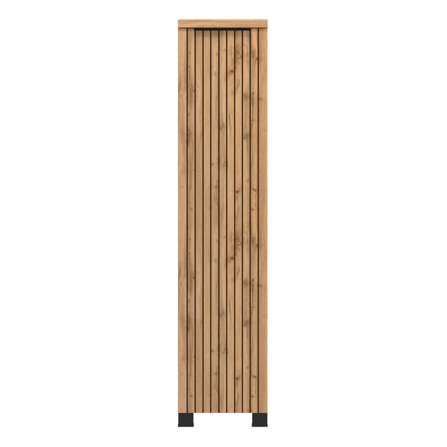 Held Möbel Bad-Midischrank Manchester 1 Tür 130 x 30 x 35 cm Wildeiche