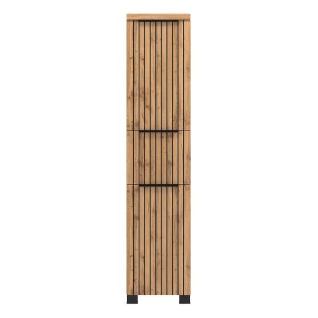 Held Möbel Bad-Midischrank Manchester 130 x 30 x 35 cm Wildeiche 2 Türen