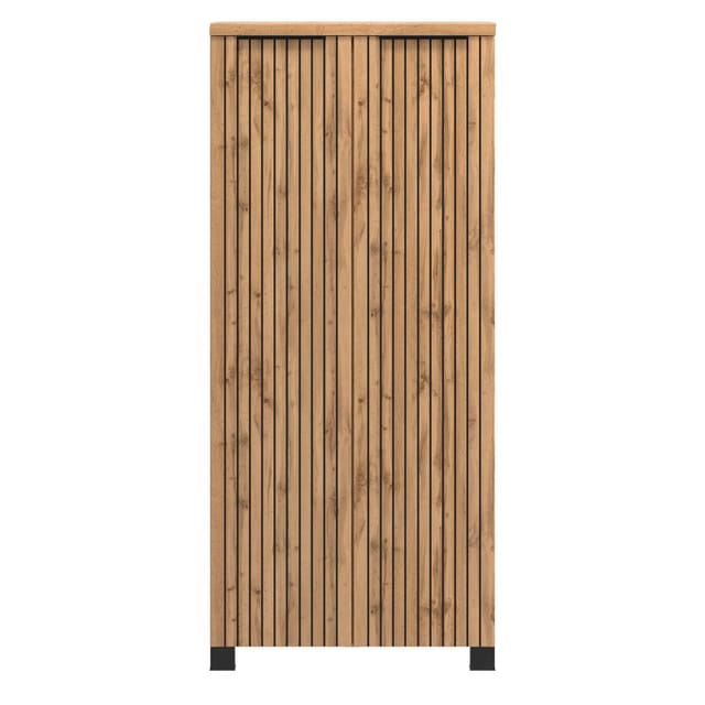 Held Möbel Bad-Midischrank Manchester 130 x 60 x 35 cm Wildeiche 2 Türen