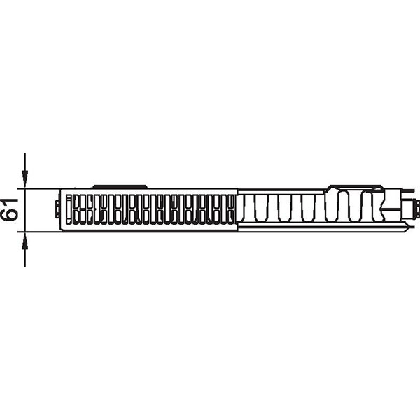 Kermi Profil Kompaktheizkörper Typ 11 750x1100mm Fk0110711