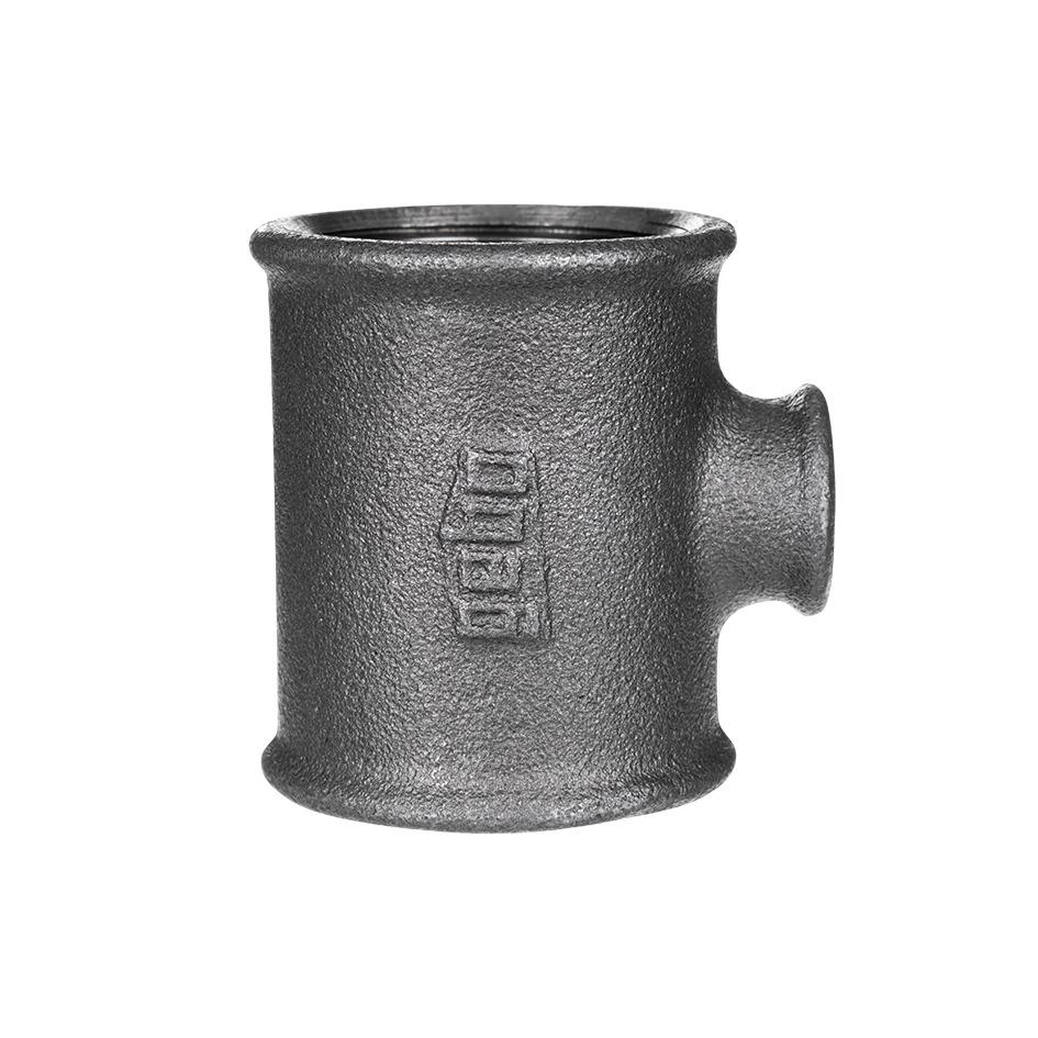 Gebo Temperguss-t-stück Nr.130 21/2 X 2 X 2&quot, Schwarz