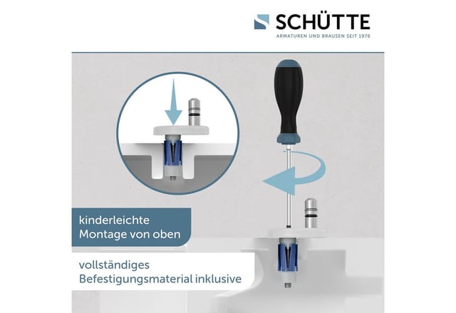 Schütte WC-Sitz E-Form Pro 4 Duroplast mit Absenkautomatik Weiß