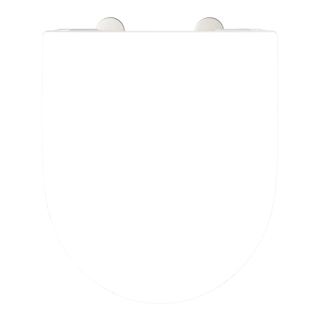 Schütte WC-Sitz D-Form Pro 6 Duroplast mit Absenkautomatik Weiß