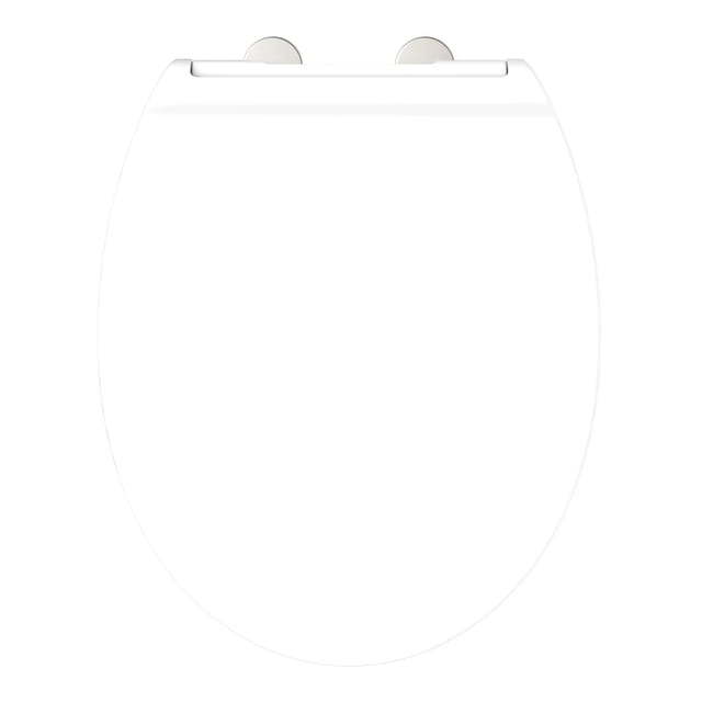 Schütte WC-Sitz Pro 9 Duroplast mit Absenkautomatik und Schnellverschluss Weiß