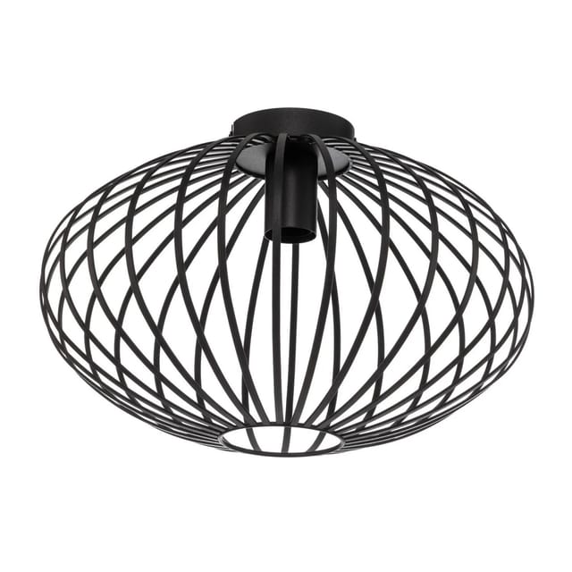 Lindby Deckenlampe Maivi 10012899 Modern in Schwarz aus Metall 1-flammig E27 Wohnzimmerleuchte