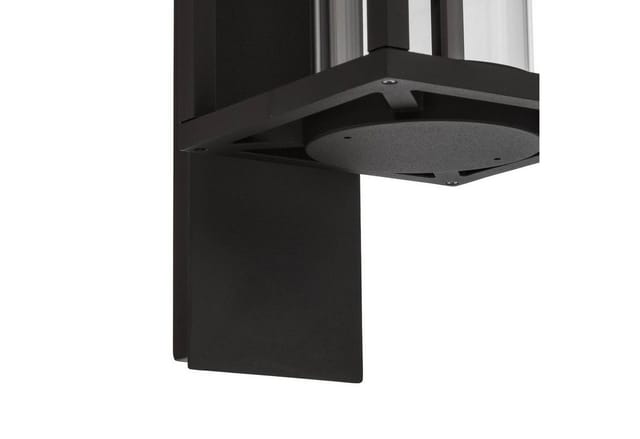 Lucande Wandleuchte Außen Ferda 9619192 Spritzwassergeschützt Modern in Schwarz aus Aluminium 1-flammig E27