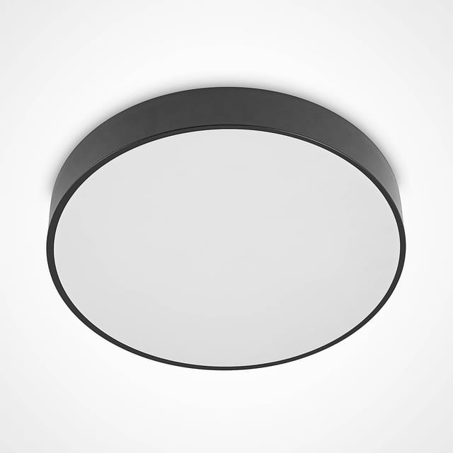 Lindby LED Deckenleuchte Milada 9626856 Dimmbar mit Leselampe Modern in Schwarz aus Metall 1-flammig Wohnzimmerleuchte