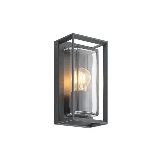 Arcchio Wandleuchte Außen Ismera 9969185 Modern in Alu aus Aluminium 1-flammig E27