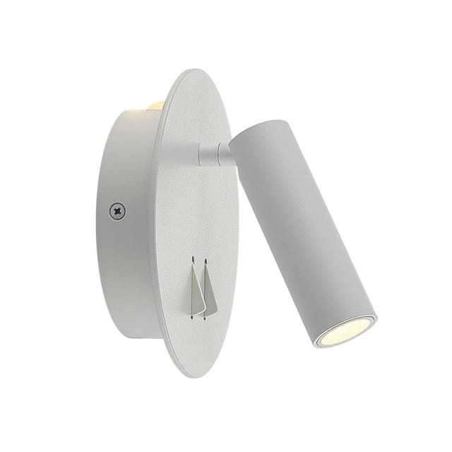 Lucande LED Wandleuchte Wandlampe Innen Magya 9624586 Modern in Weiß aus Aluminium 2-flammig Wohnzimmerleuchte