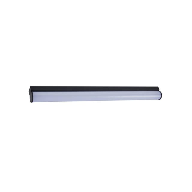 Lucande LED Wandleuchte Wandlampe Bad Vilmara 10020154 Spritzwassergeschützt Modern in Schwarz aus Aluminium 1-flammig Badezimmerleuchte