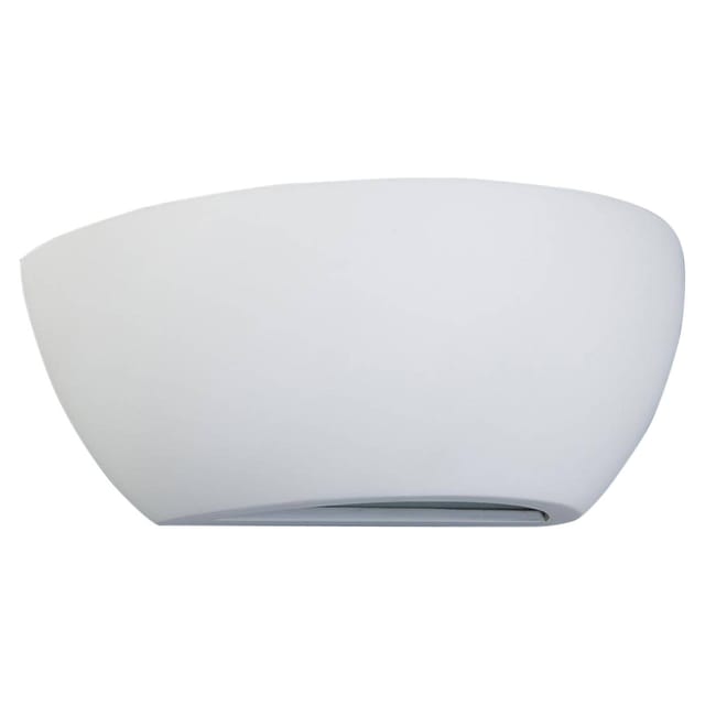 Lindby Wandleuchte Wandlampe Innen Felia 9613007 Modern in Weiß aus GipsTon 1-flammig E14 Wohnzimmerleuchte