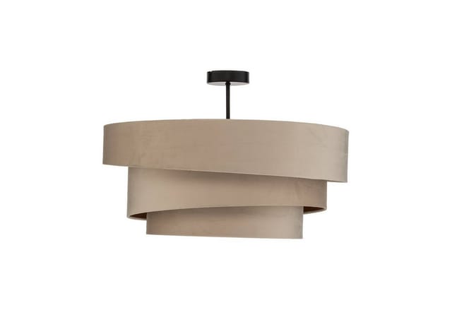 Lindby Deckenlampe Jusari 9639632 Modern in Creme aus Textil 3-flammig E27 Wohnzimmerleuchte