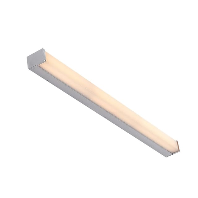 Lindby LED Wandleuchte Wandlampe Bad Klea 9626058 Spritzwassergeschützt Modern in Chrom aus Aluminium 1-flammig Badezimmerleuchte