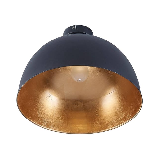 Lindby Deckenlampe Lya 9620831 Modern in Schwarz aus Metall 1-flammig E27 Wohnzimmerleuchte