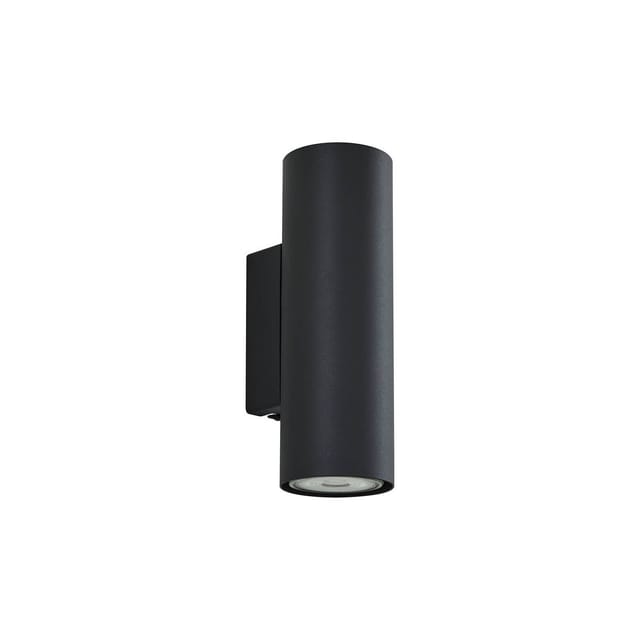 Lindby Wandleuchte Wandlampe Innen Joffrey 9626664 Modern in Schwarz aus Aluminium 2-flammig GU10 Wohnzimmerleuchte