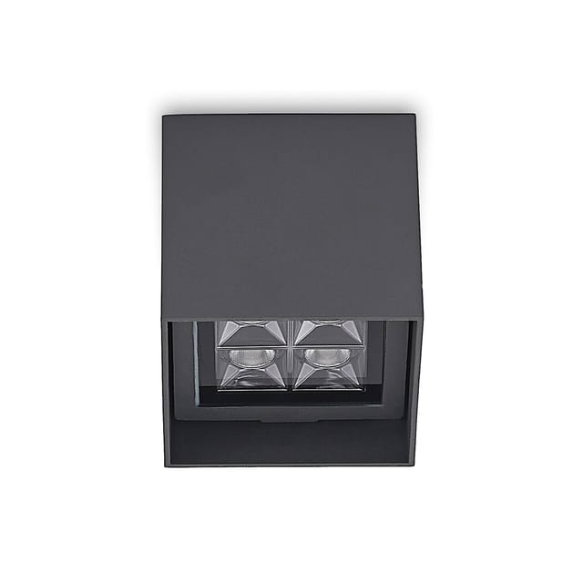Lindby LED Deckenleuchten Eveta 9915017 Modern in Schwarz aus Aluminium 1-flammig