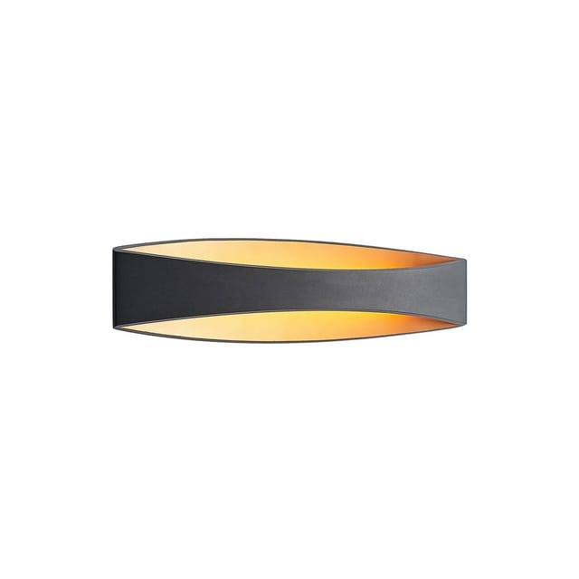 Arcchio LED Wandleuchte Wandlampe Innen Jelle 9626366 Modern in Schwarz aus Aluminium 1-flammig Wohnzimmerleuchte