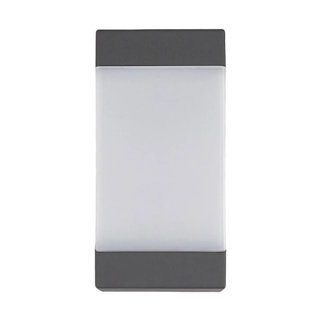 Lucande Wandleuchte Außen Kiran 9619011 Spritzwassergeschützt Modern in Schwarz aus Aluminium 1-flammig E27